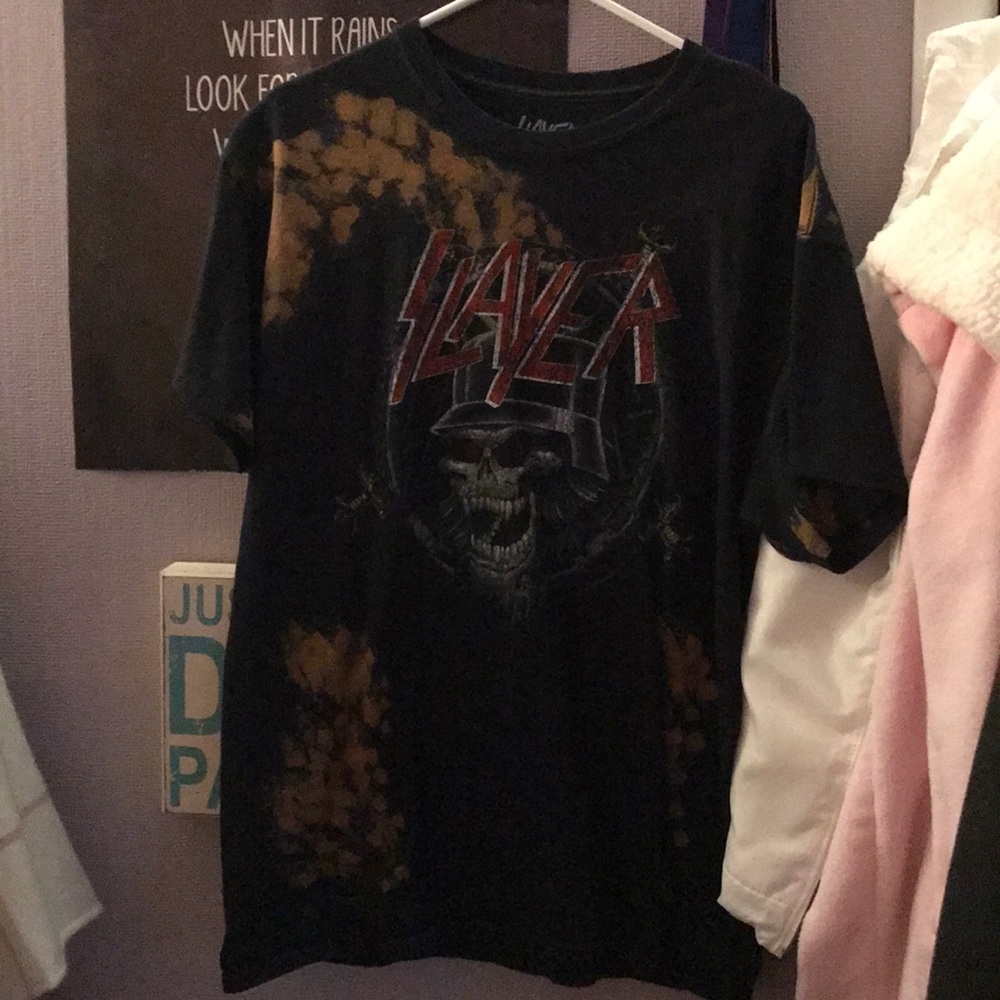 Bleached black t shirt